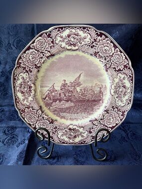 VTG 1932 Crown Ducal Bicentenary Memorial Plate-“Crossing The Delaware”